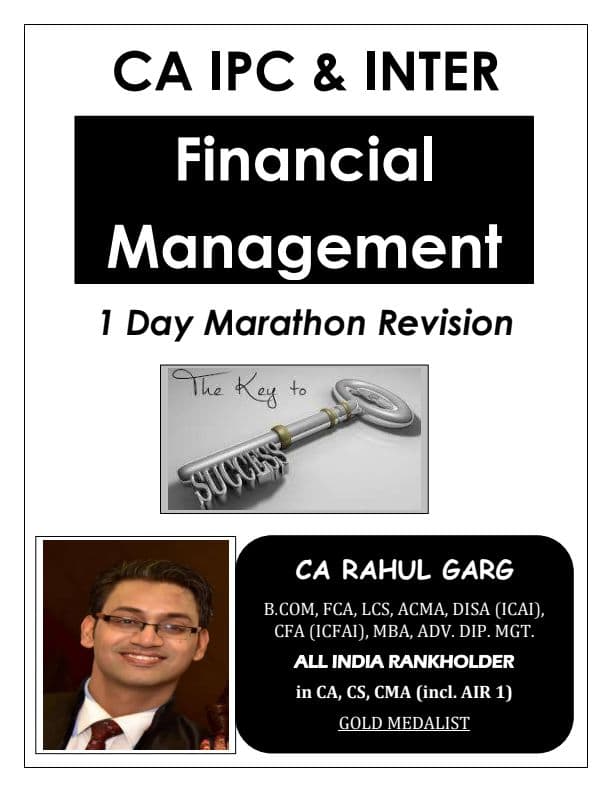First page of Marathon Notes by CA Rahul Garg