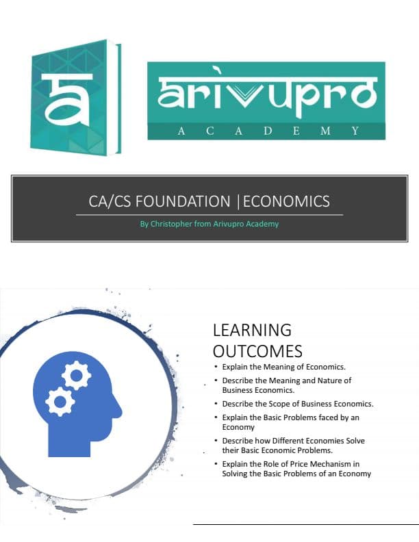 First page of Economics and bck