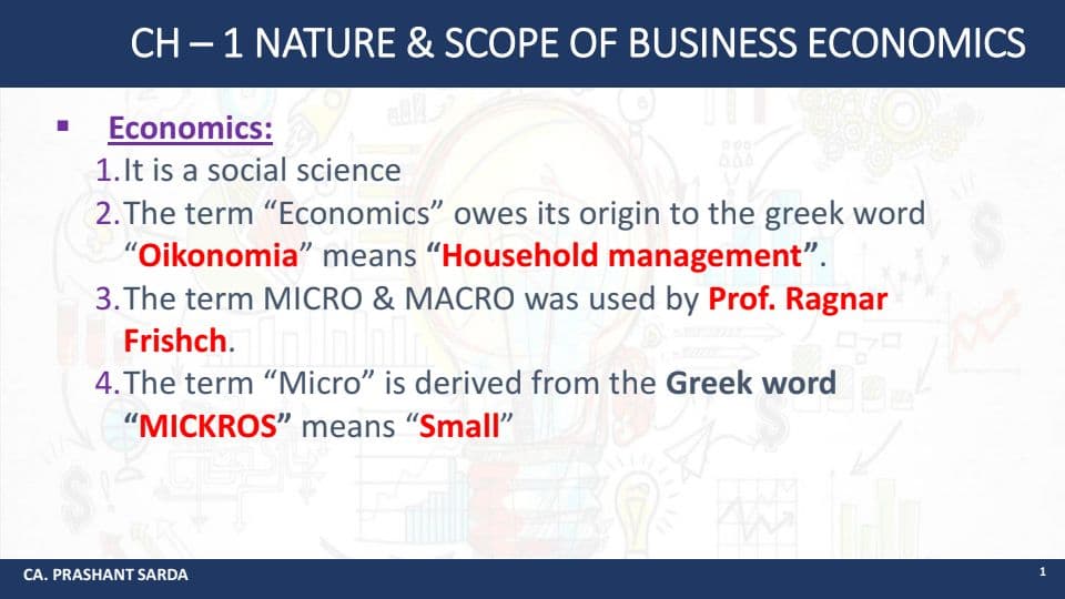 First page of Paper - 4 Economics last minute revision