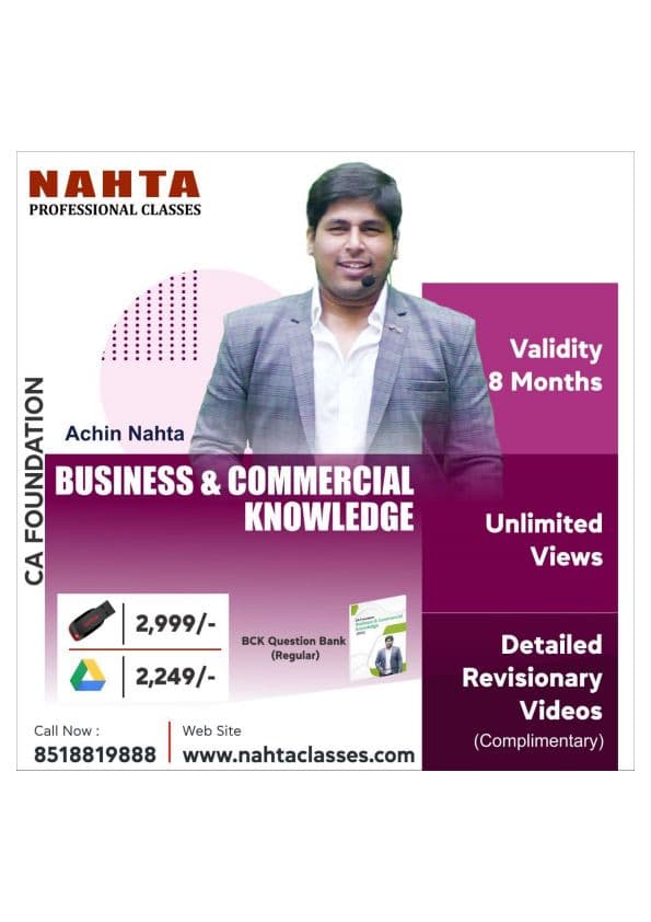 First page of BCK 800 Mcqs By Nahta Professional Classes