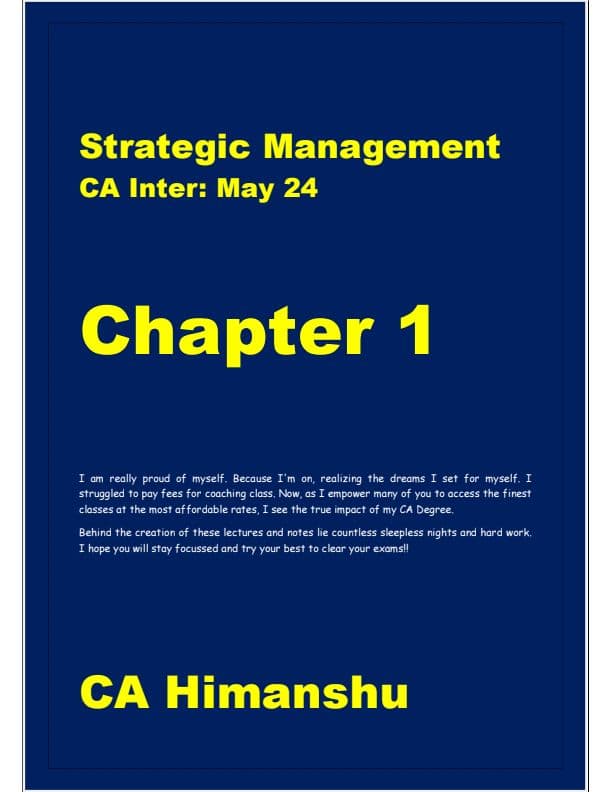 First page of Sm notes ch 1