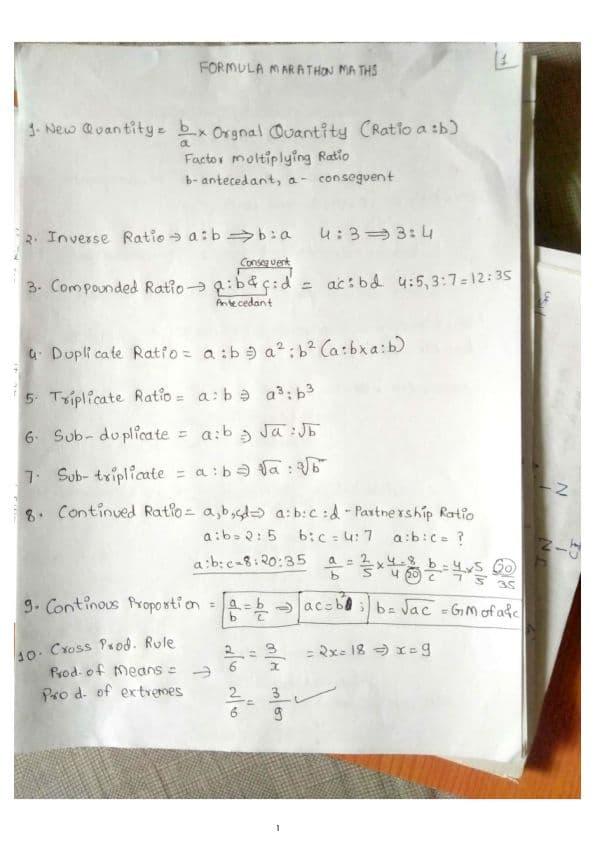 First page of Maths all formula in one pdf