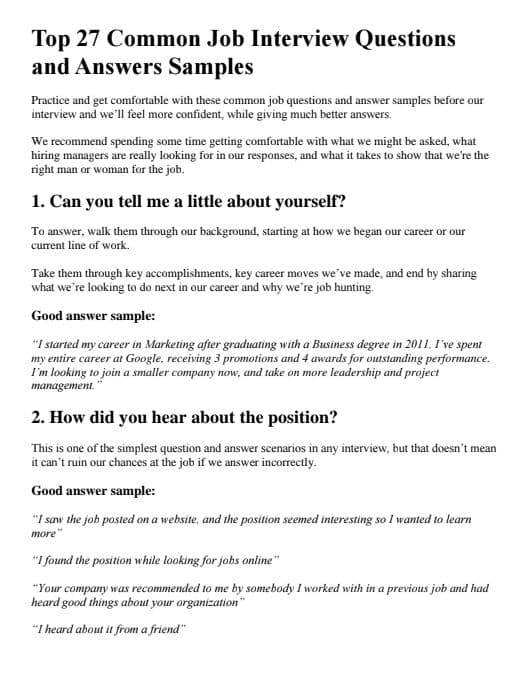 First page of Interview must asked quistions ✅🧾