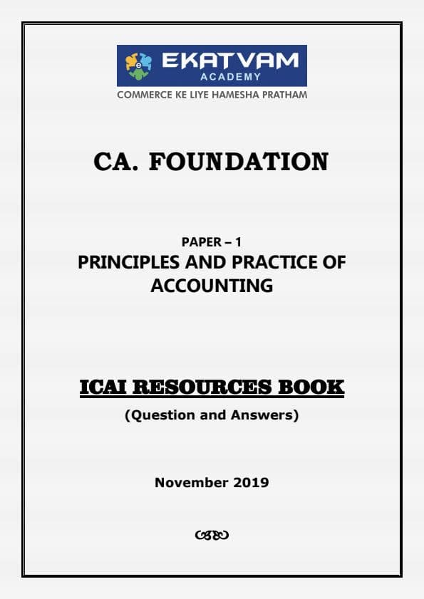 First page of Account all past year questions