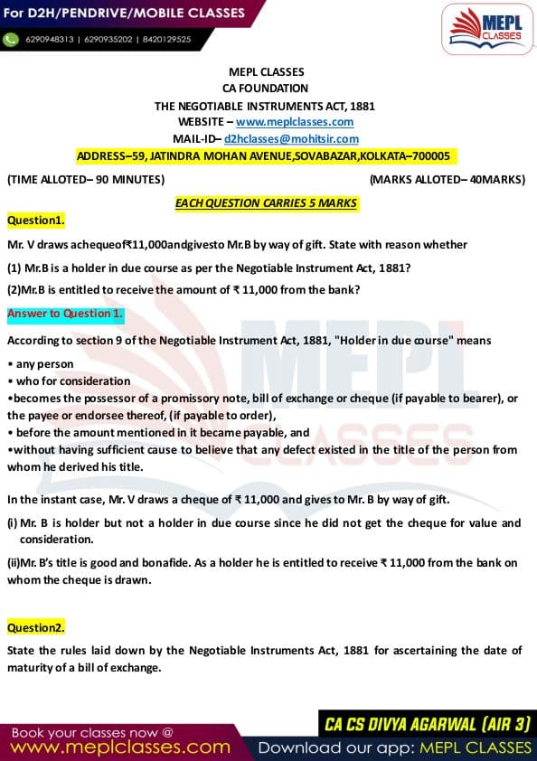 First page of https://www.youtube.com/@CA.EXAM. Subscribe my YouTube channel for CA foundation full course playlist.