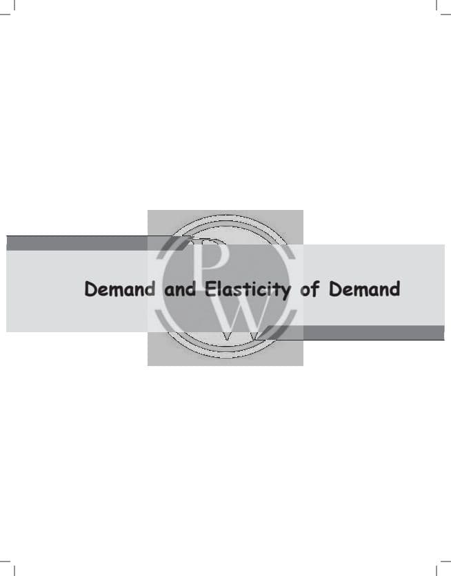 First page of Demand and elasticity of demand