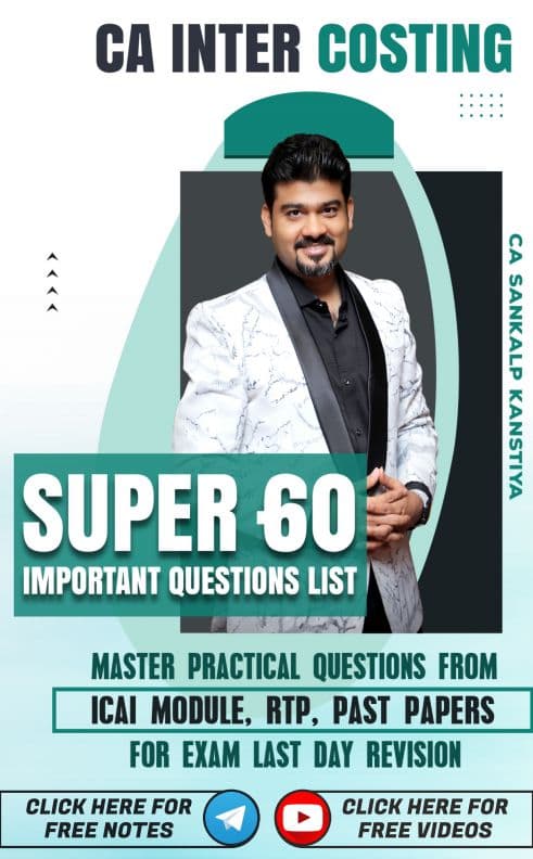 First page of COSTING super 50 Questions