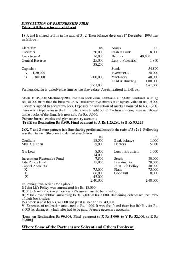 First page of Solution
