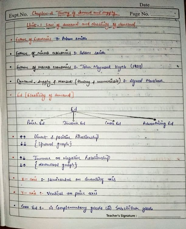 First page of Chapter- 2 Theory of Demand and Supply Unit -1 Law of demand and elasticity of demand Unit -2 Theory of consumer behavior Unit -3 Supply