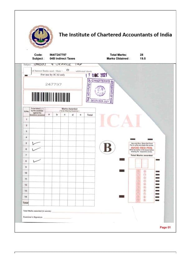 First page of Inter AIR 11 GST(IDT) certified copies (dec 21)