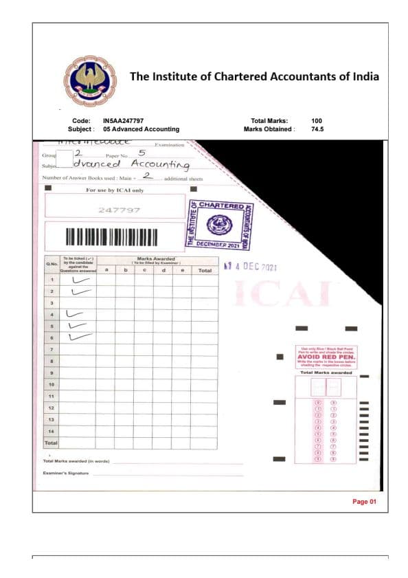 First page of Inter AIR 11 ADVANCE ACCOUNT certified copies (dec 21)