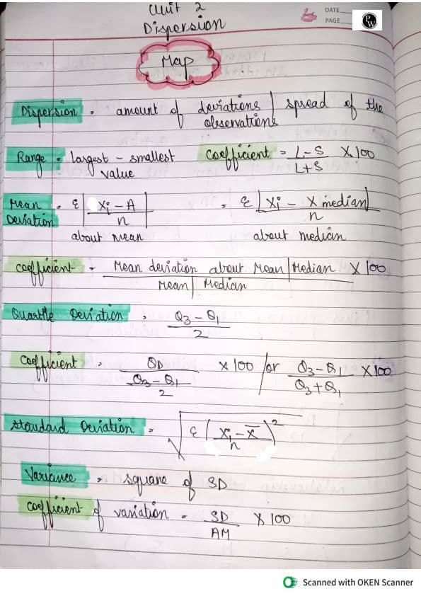 First page of Quantitative aptitude Measure of central tendency