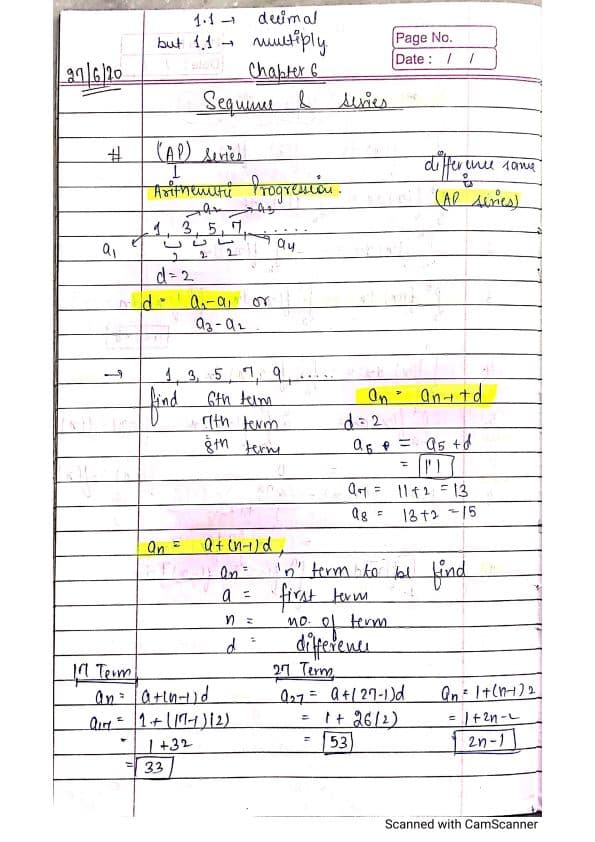 First page of Sequence series hope it will Haplful 🎓