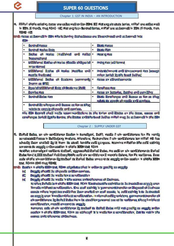 First page of Super 60 questions by Ednovate Prof Mahesh Gour