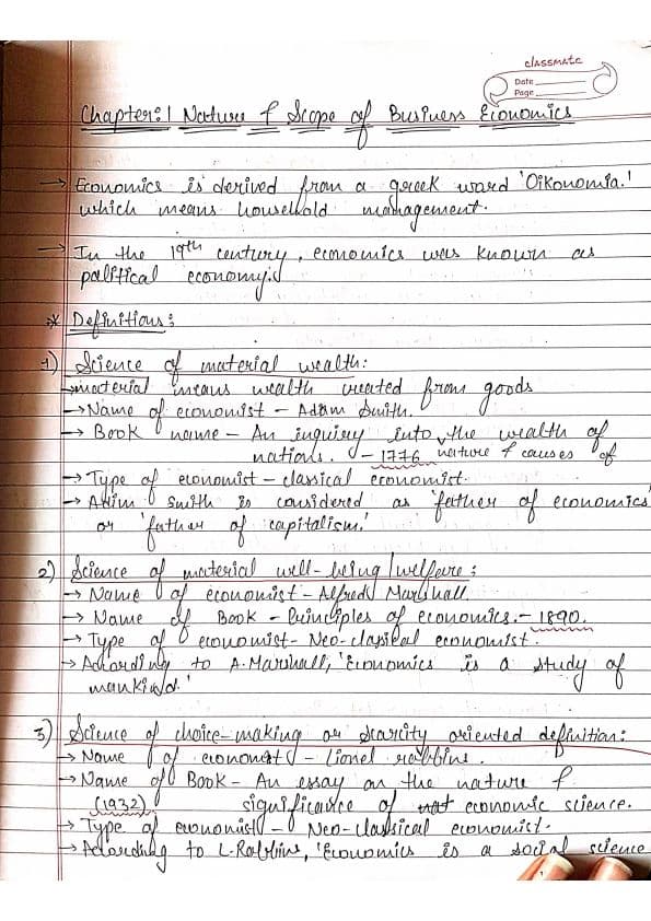 First page of Ch 1 economic