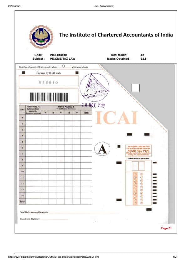 First page of INTER (AIR 6) TAX CERTIFIED COPY