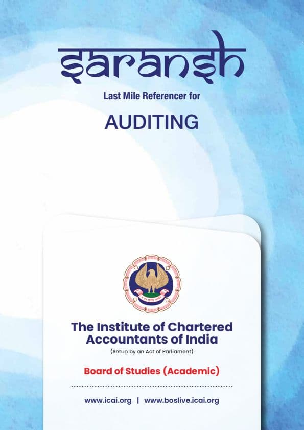 First page of Audit chart book icai May 24