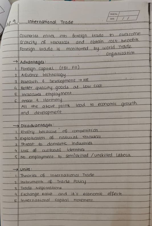 First page of International trade pdf Cafc Economics
