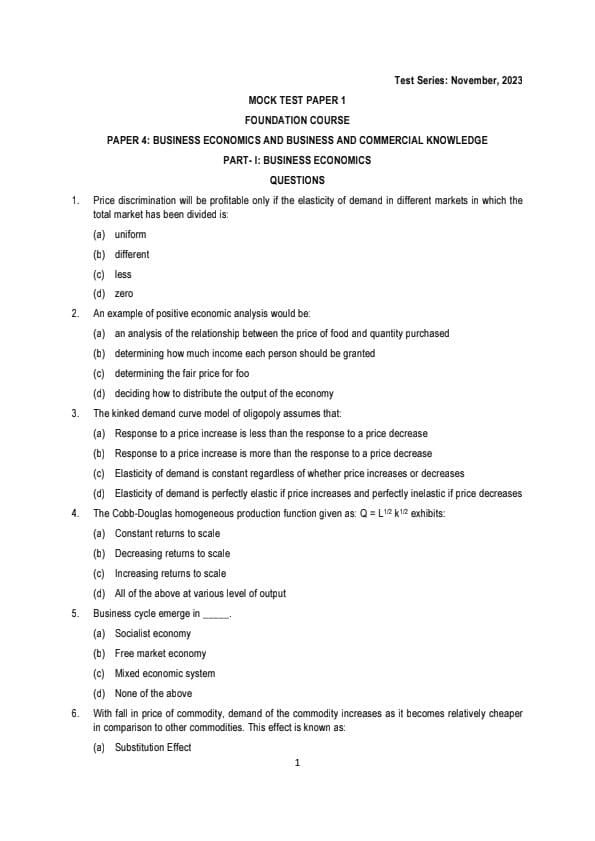 First page of Revision purpose