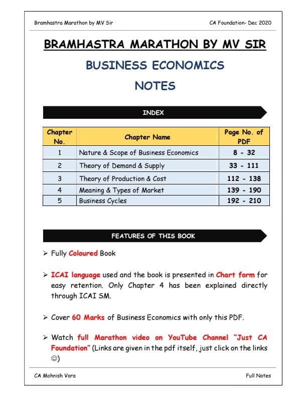 First page of Details notes MV sir