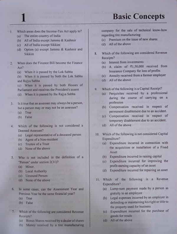 First page of MCQ'S for the Taxation Basic Concepts DM me for the answer key