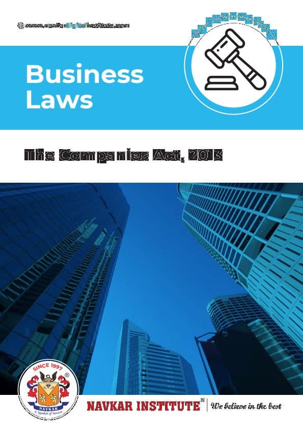 First page of Companies act questions and answers By Navkar Institute