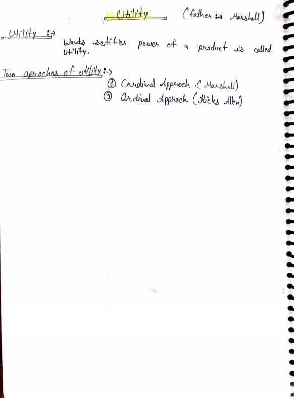 First page of Utility short notes