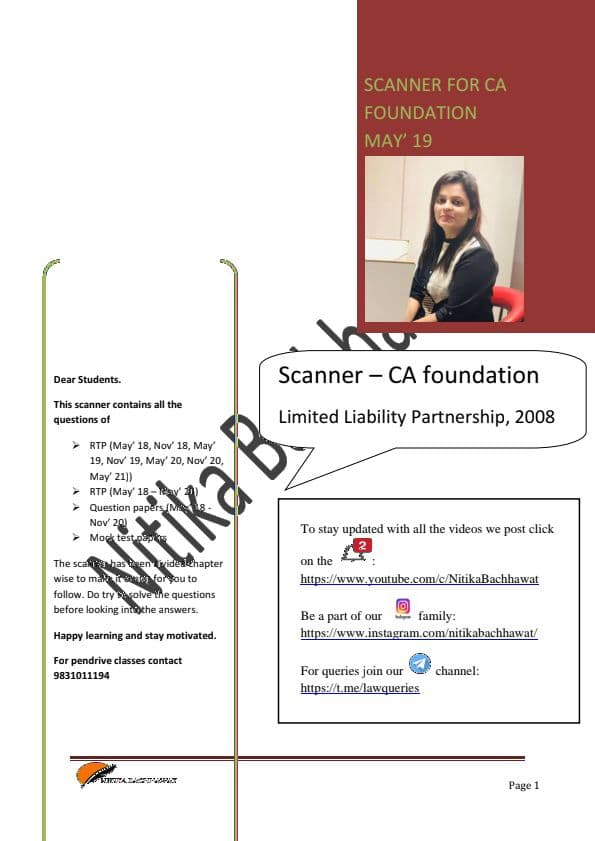 First page of LLP mtp rtp pyqs