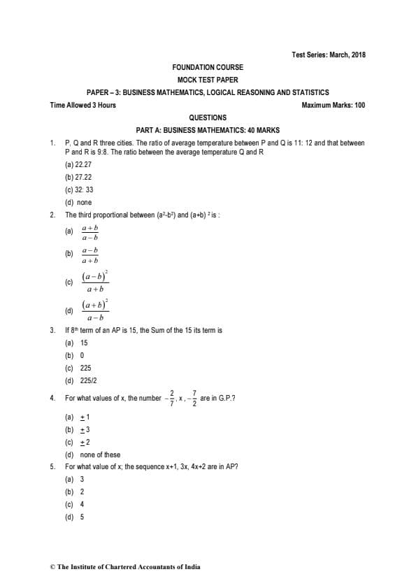 First page of may 2018 MTP MATHS