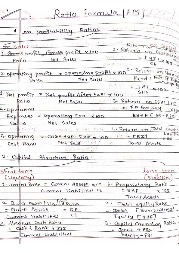 First page of Ratio Formula FM 📝🗒️