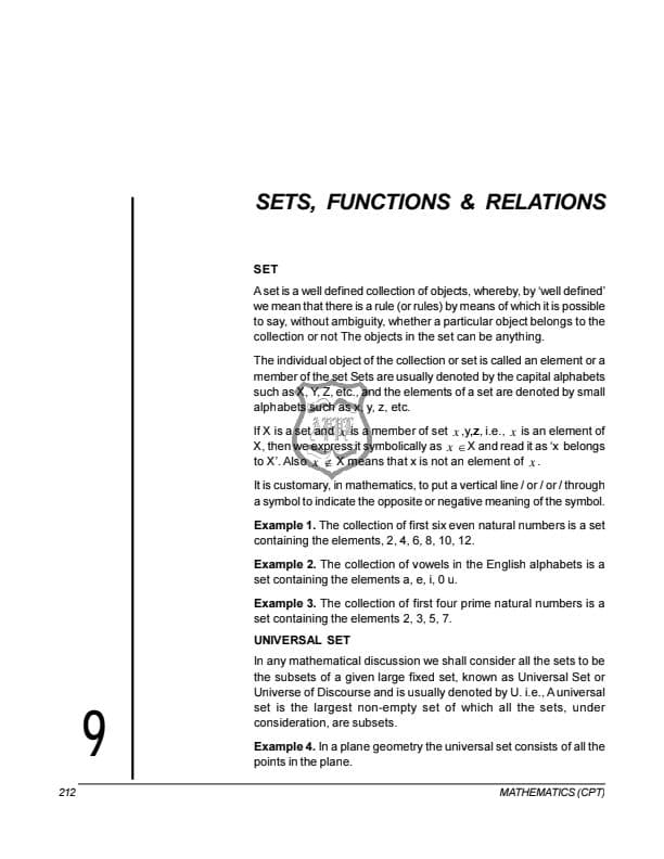 First page of Sets