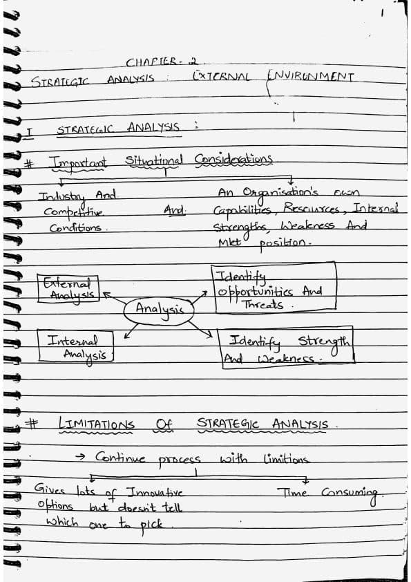 First page of SM handwritten notes chapter 2-5