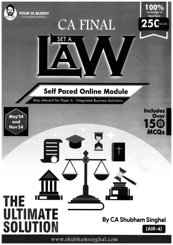 First page of SPOM Law book by Shubham Singhal