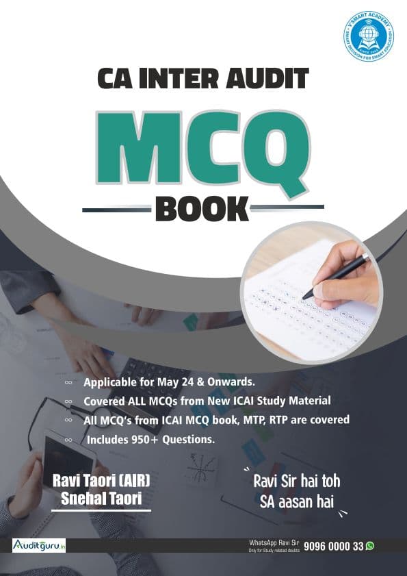 First page of Audit MCQ by ravi taori sir