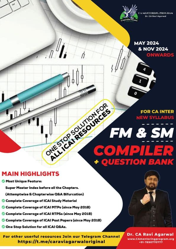 First page of New Syllabus FM & SM Compiler By CA Ravi Agarwal