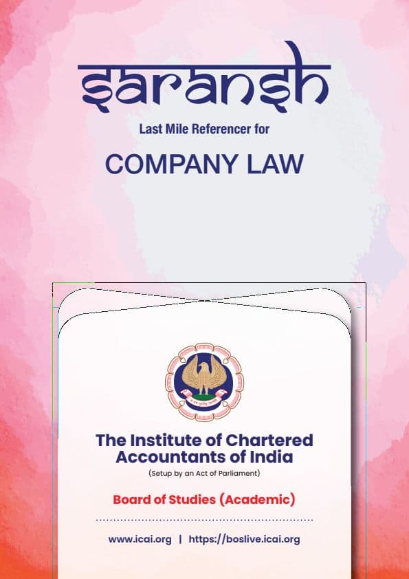 First page of LAW SHORT SUMMARY BY ICAI SARANSH Last Mile