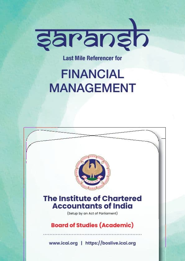 First page of FM SHORT SUMMARY BY ICAI SARANSH Last Mile
