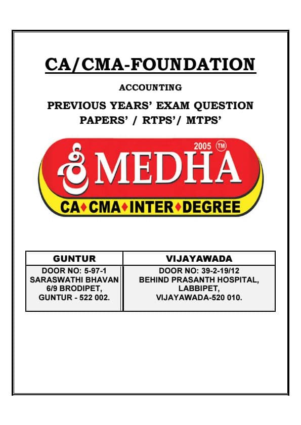 First page of Ca foundation mtps rtps