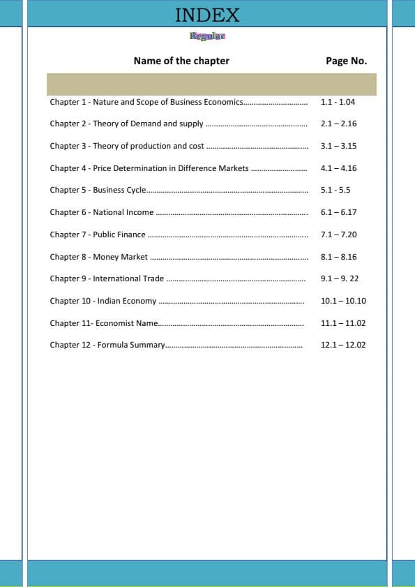 First page of It's helpful for business economics to revise and to understand