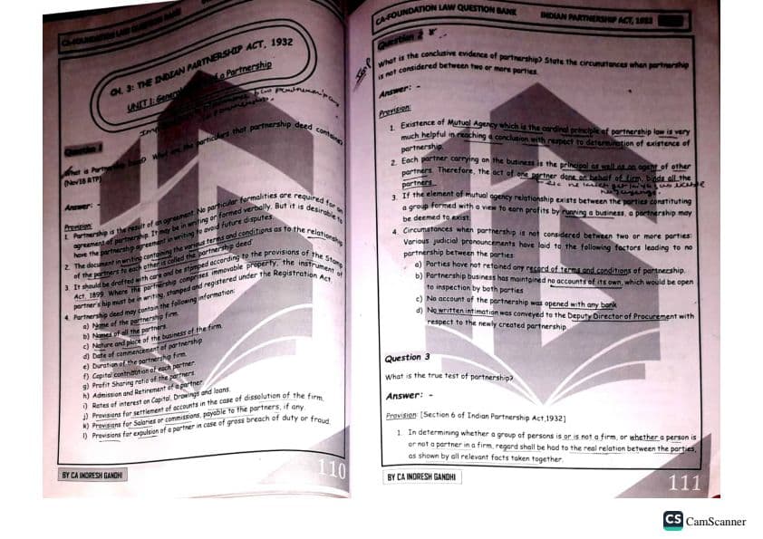 First page of Partnership act by igsir