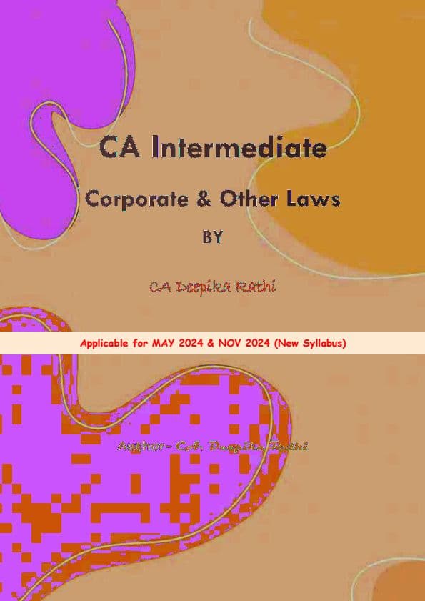 First page of ✅CA Inter || Law Question Bank 🧑‍🏫By Deepika Rathi Mam
