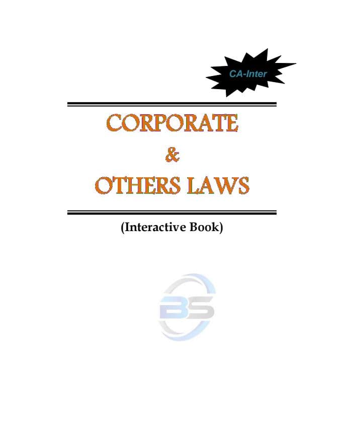 First page of CA INTER LAW (Interactive Book)
