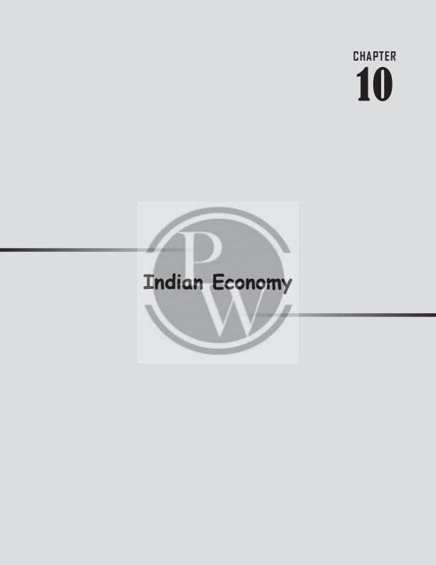 First page of Indian economy Notes by PW