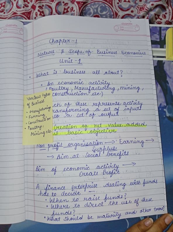 First page of May be helpful to you chapter 1 , unit 1 introduction notes