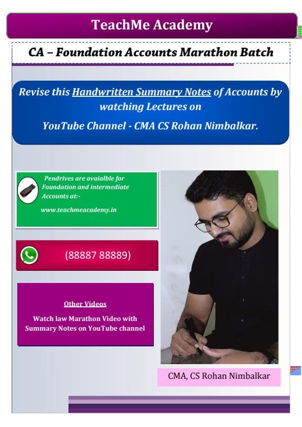 First page of All subject summary notes