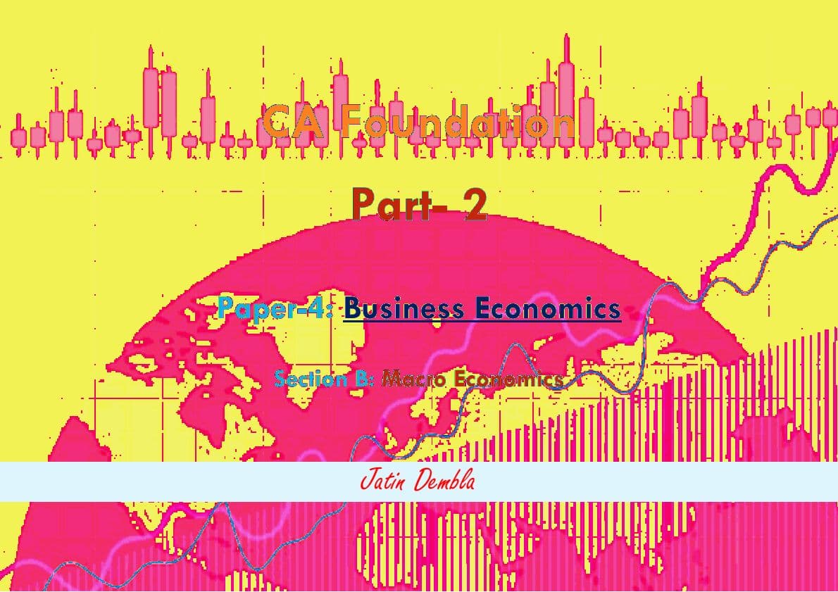First page of Economics|Macro Coloured Notes|For Quick Revision