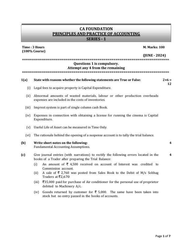 First page of MTP of accounts