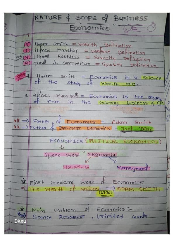 First page of Eco chp 1