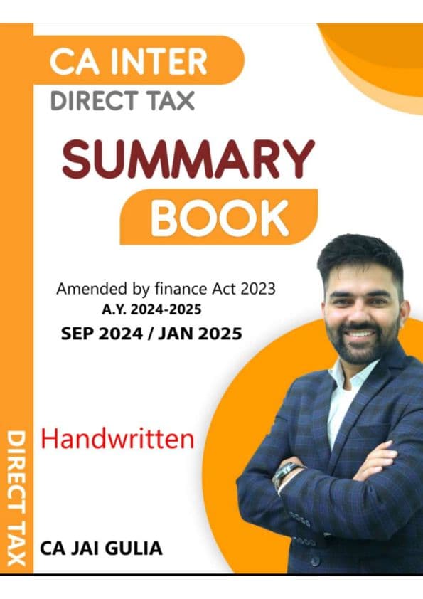 First page of Fully Colourful summary notes 100% Coverage of icai module