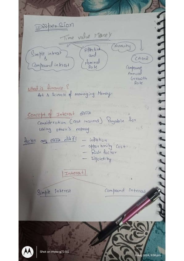 First page of Basic note TVM (( my own notes)) ( ONLY SIMPLE INTEREST AND COMPOUND INTEREST) BAKI kal mil jayega Koi bhi doubts ho question me jarur pucha I will definitely try to help❤️🎀 Thank you